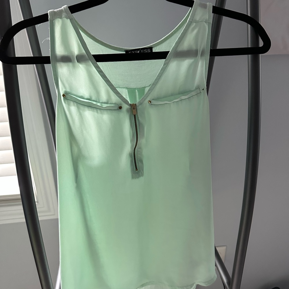 XS Express light blue tank top. No rips, stains or snags.